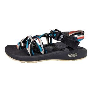 Chaco Point Teal Zx/2 Zx2 Cloud Dual Adjustable Straps Cushioned Sandal Size 8